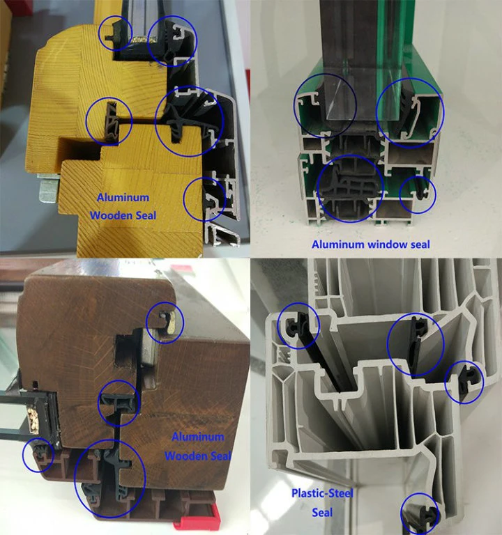 TPE Bulb Wooden Door Slot Groov Rubber Seal Strip