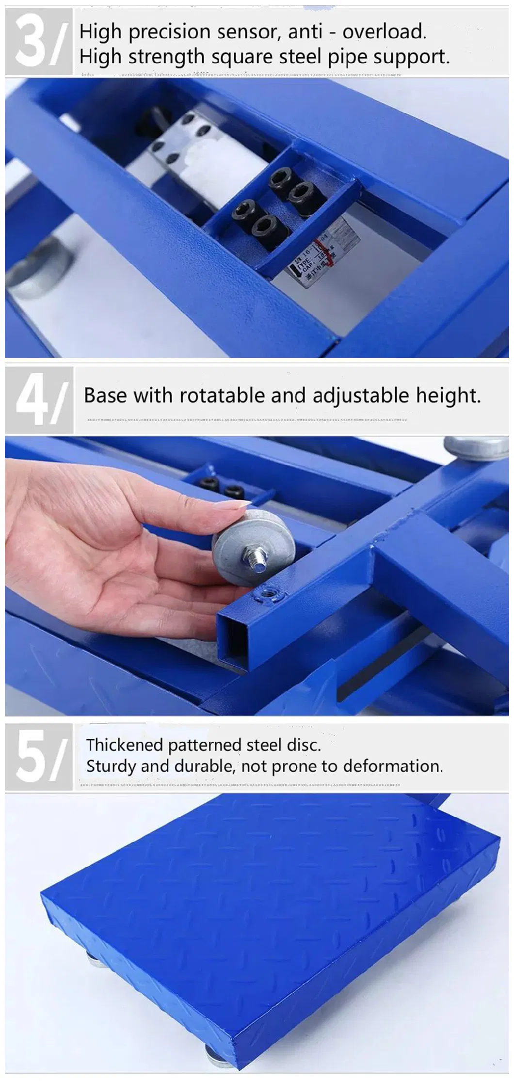 Digital Electronic Weight Stainless Steel Price Indicator Carbon Steel Frame Weighing Floor Bench Platform Scale