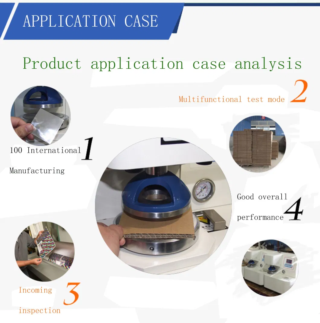 Corrugated Paperboard Burst Tester for Bursting Strength Lab Testing Instrument